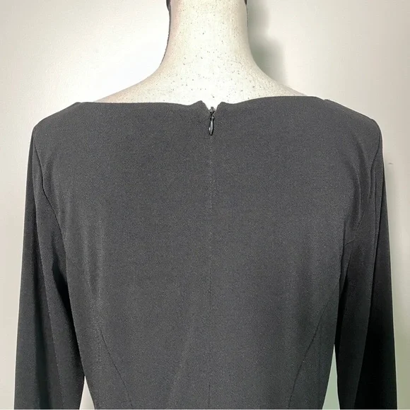 Ann Taylor Black Fit and Flare 3/4 Sleeves Size 10 - Picture 11 of 13